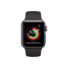 APPLE WATCH (SERIE 3) 38MM CASE GRIGIO SIDERALE - CINTURINO BLACK SPORT